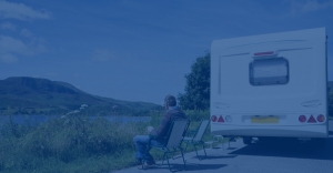 touring caravan banner